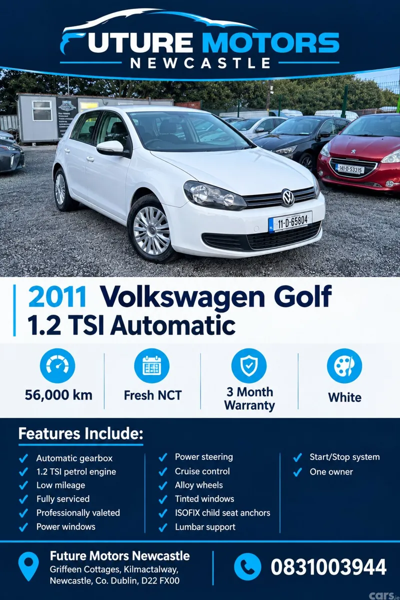 Volkswagen Golf Hatchback, Petrol, 2011, White