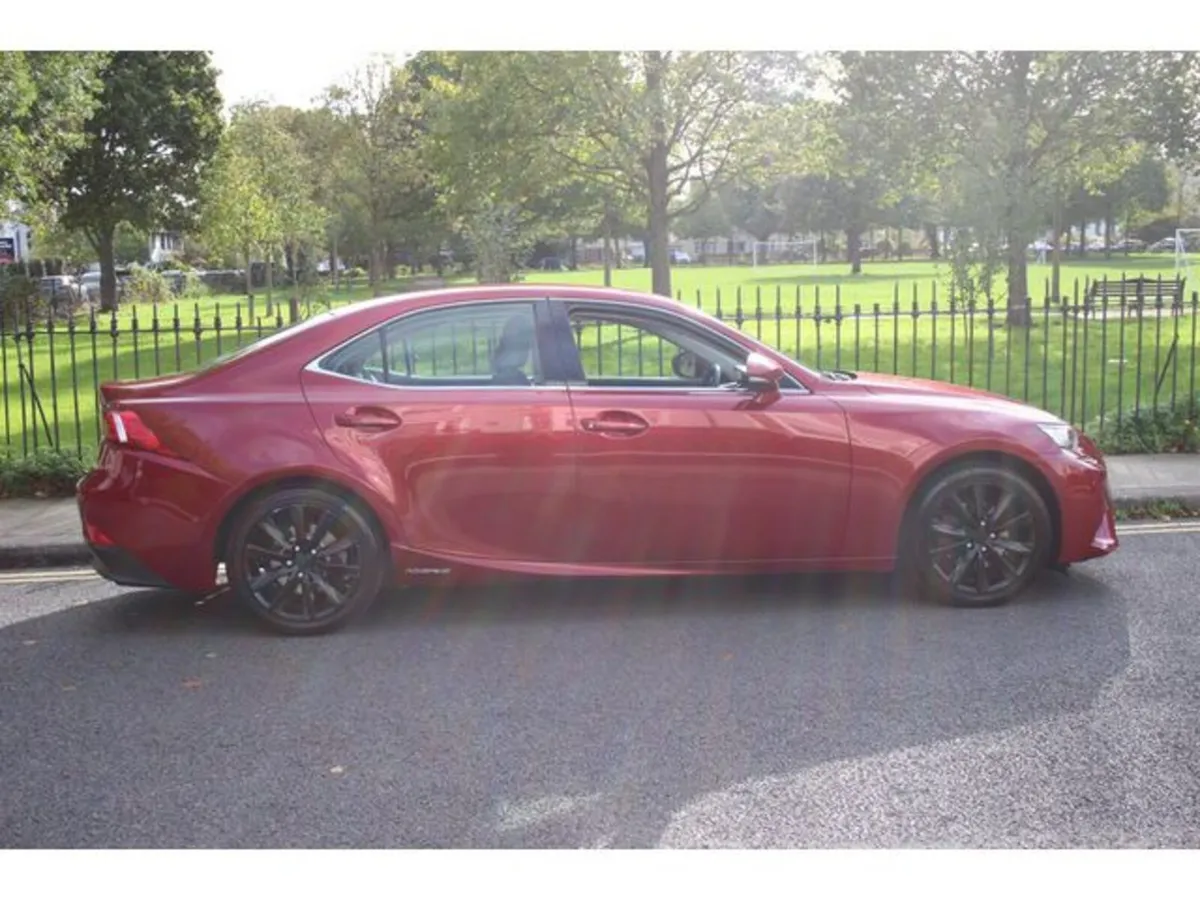 Lexus IS Saloon, Petrol Hybrid, 2015, Red