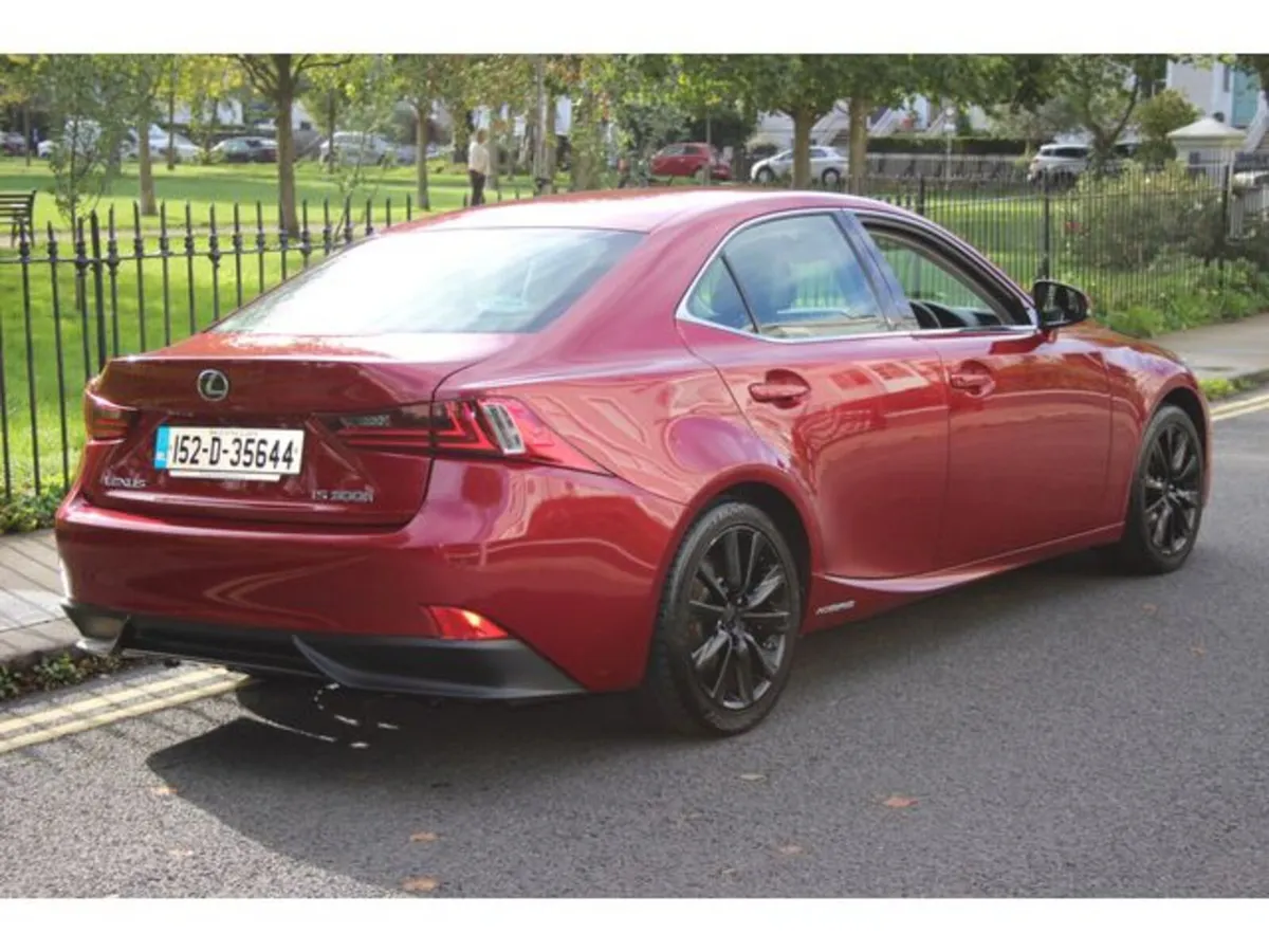 Lexus IS Saloon, Petrol Hybrid, 2015, Red