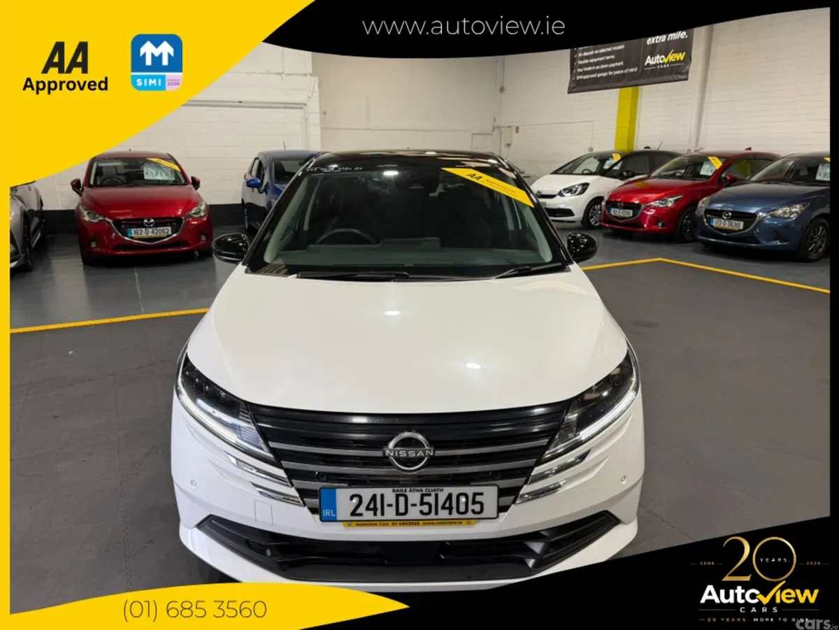 Nissan Note Hatchback, Petrol Hybrid, 2024, White