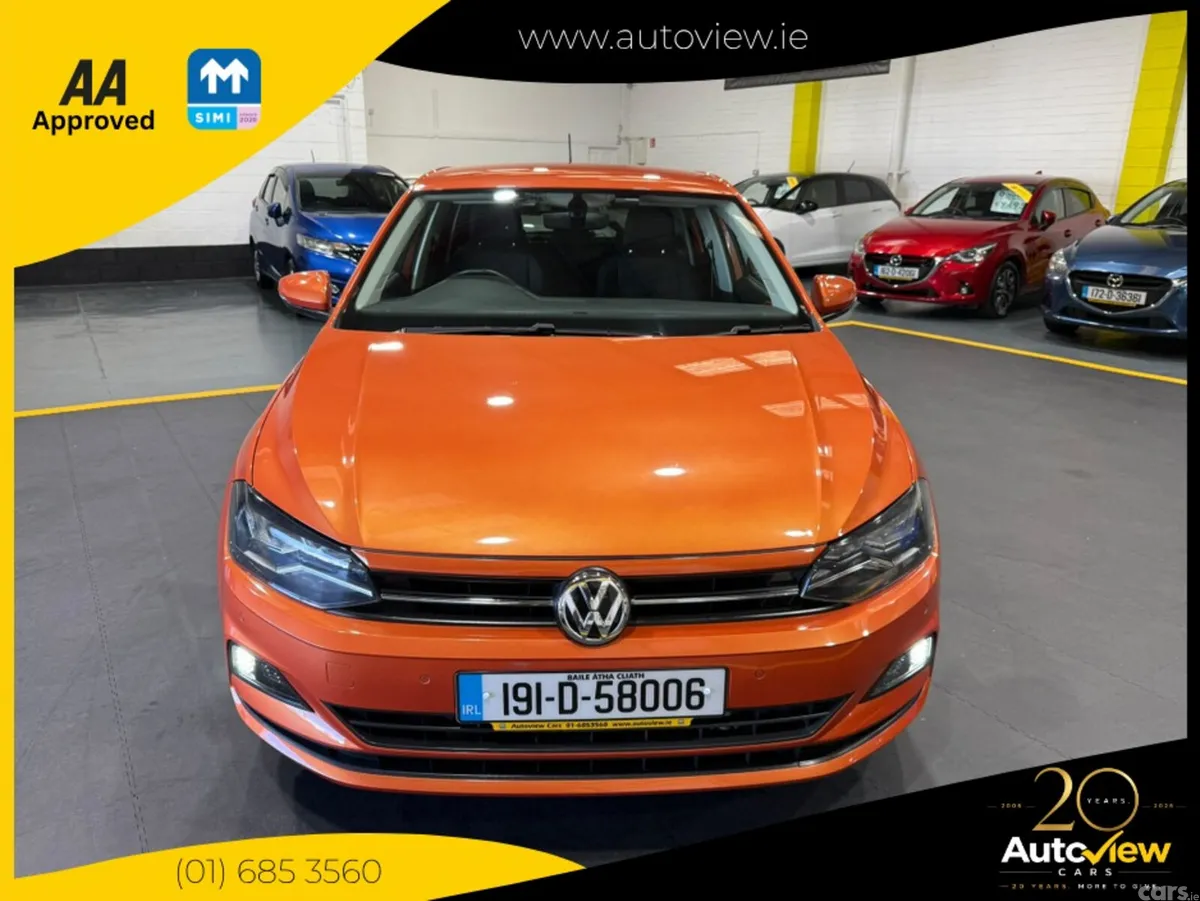 Volkswagen Polo Hatchback, Petrol, 2019, Orange