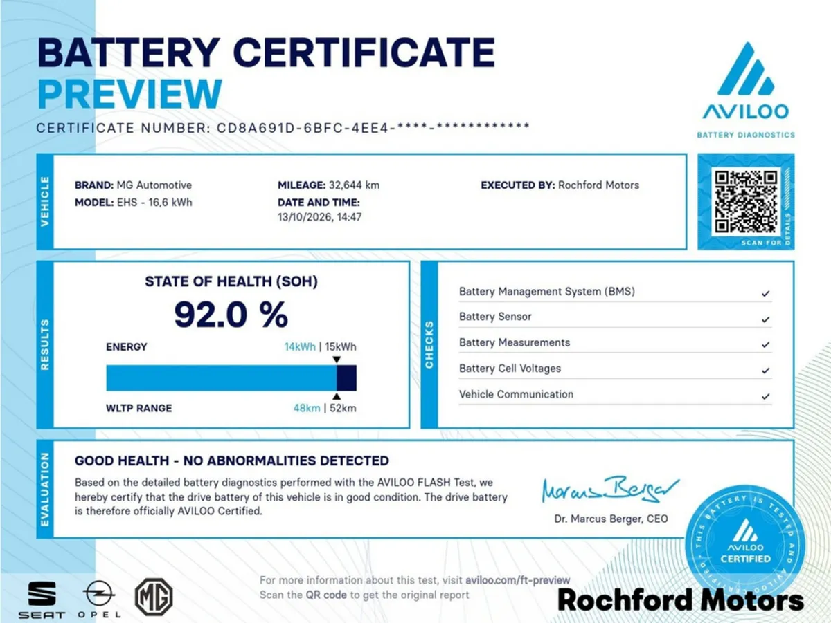 MG HS Hatchback, Petrol Plug-in Hybrid, 2023, Black