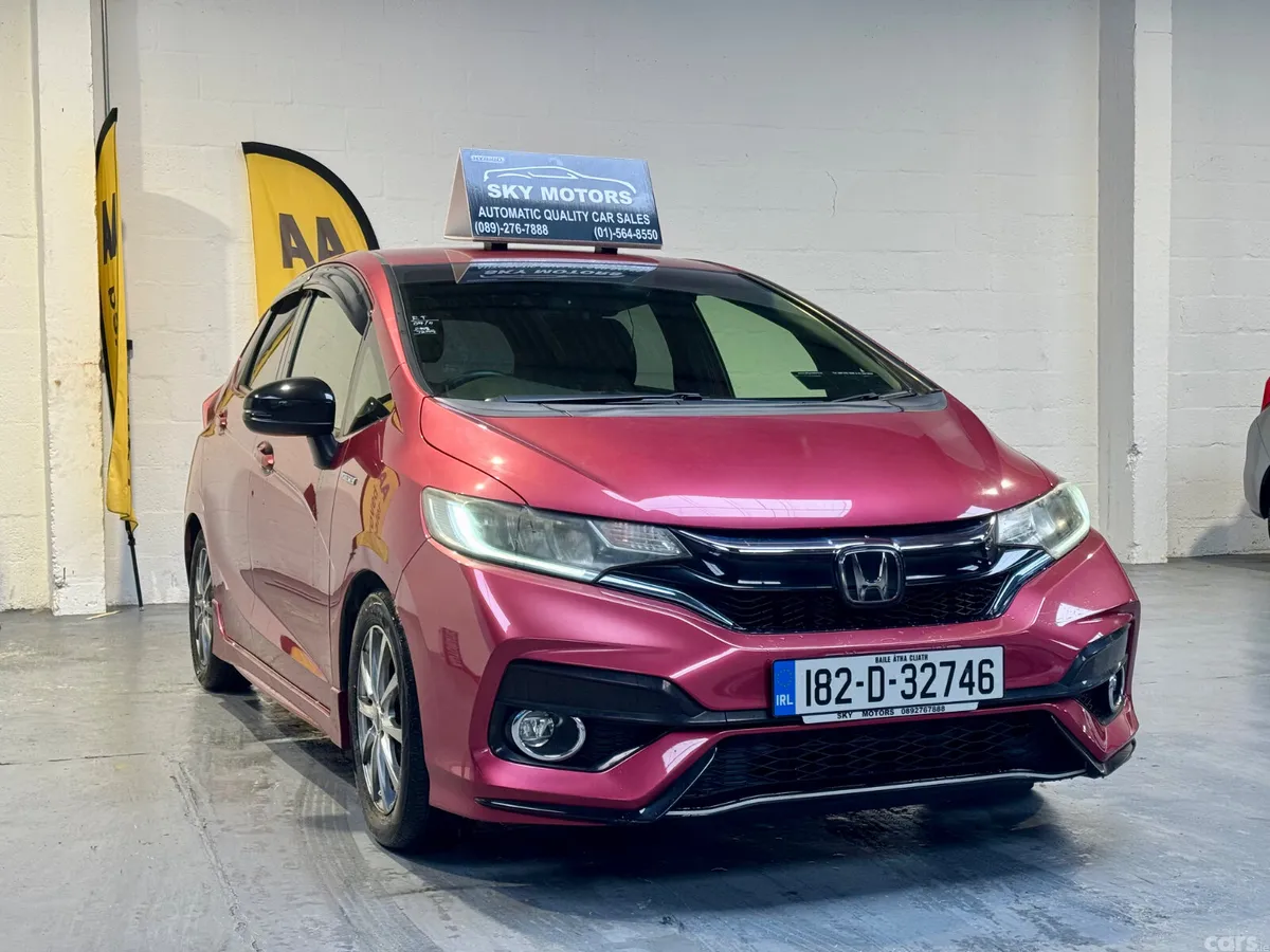 Honda Fit Hatchback, Petrol Hybrid, 2018, Red