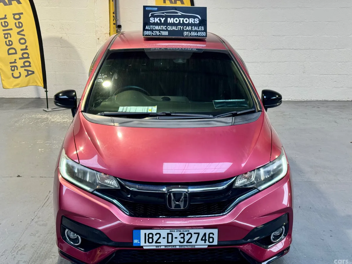 Honda Fit Hatchback, Petrol Hybrid, 2018, Red