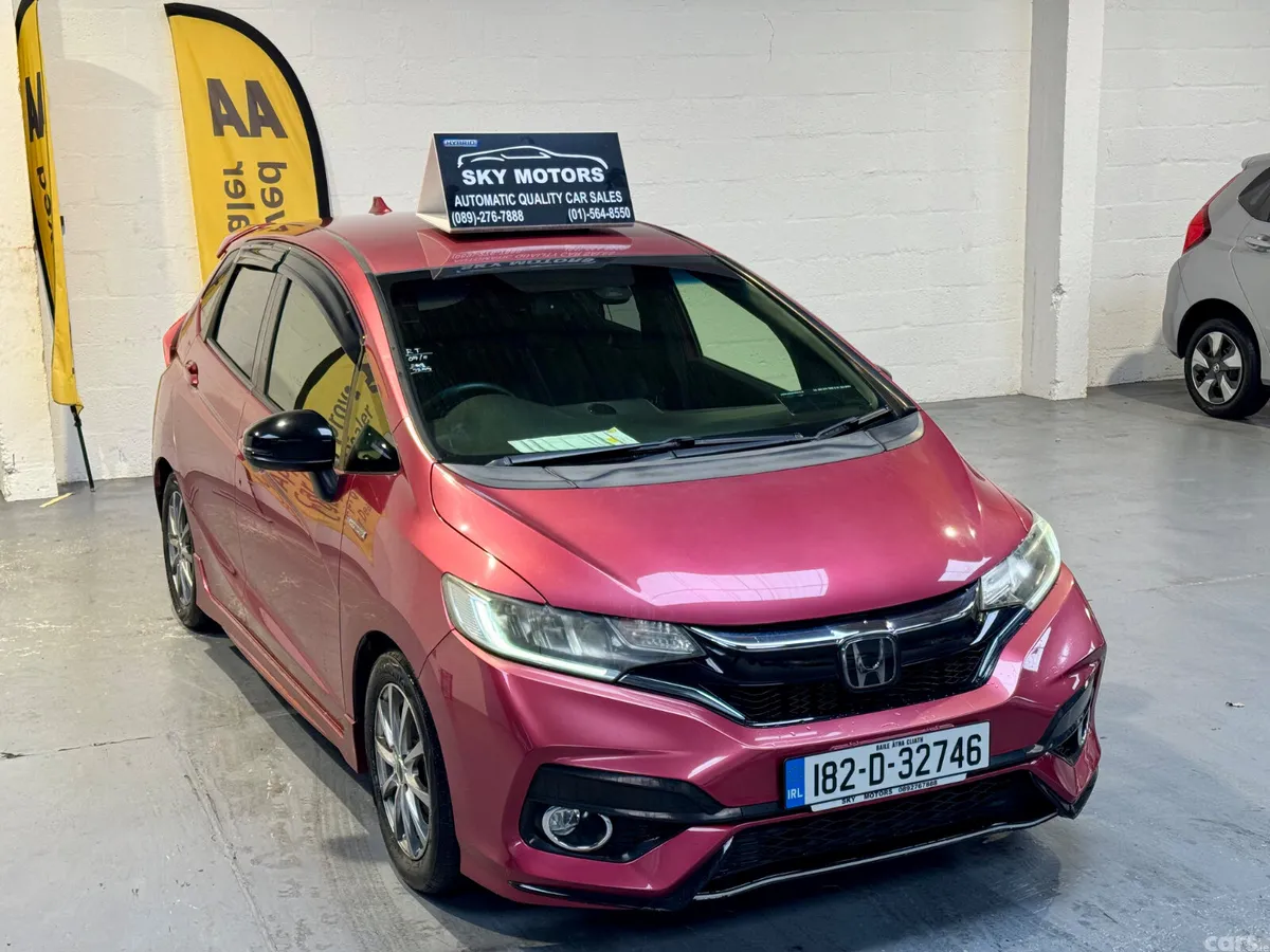 Honda Fit Hatchback, Petrol Hybrid, 2018, Red
