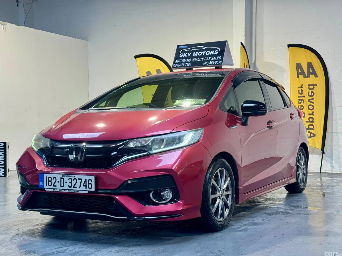 Honda Fit Hatchback, Petrol Hybrid, 2018, Red