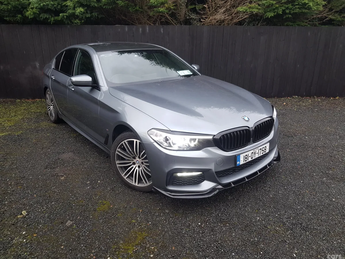 BMW 5-Series Saloon, Petrol Plug-in Hybrid, 2018, Blue