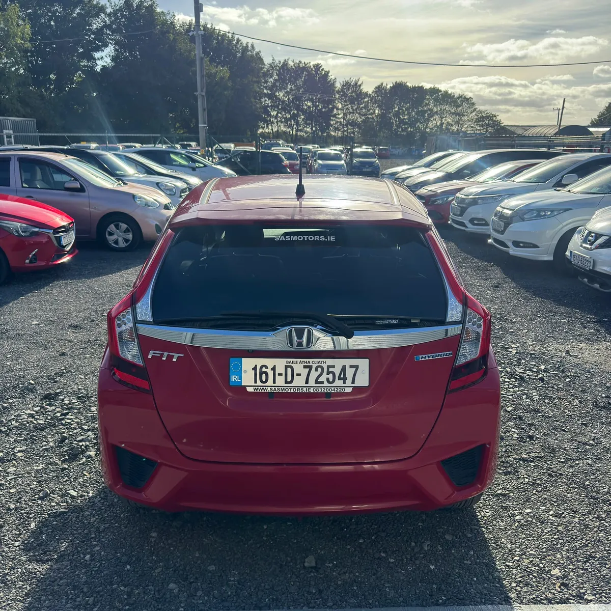 Honda Fit Hatchback, Petrol Hybrid, 2016, Red