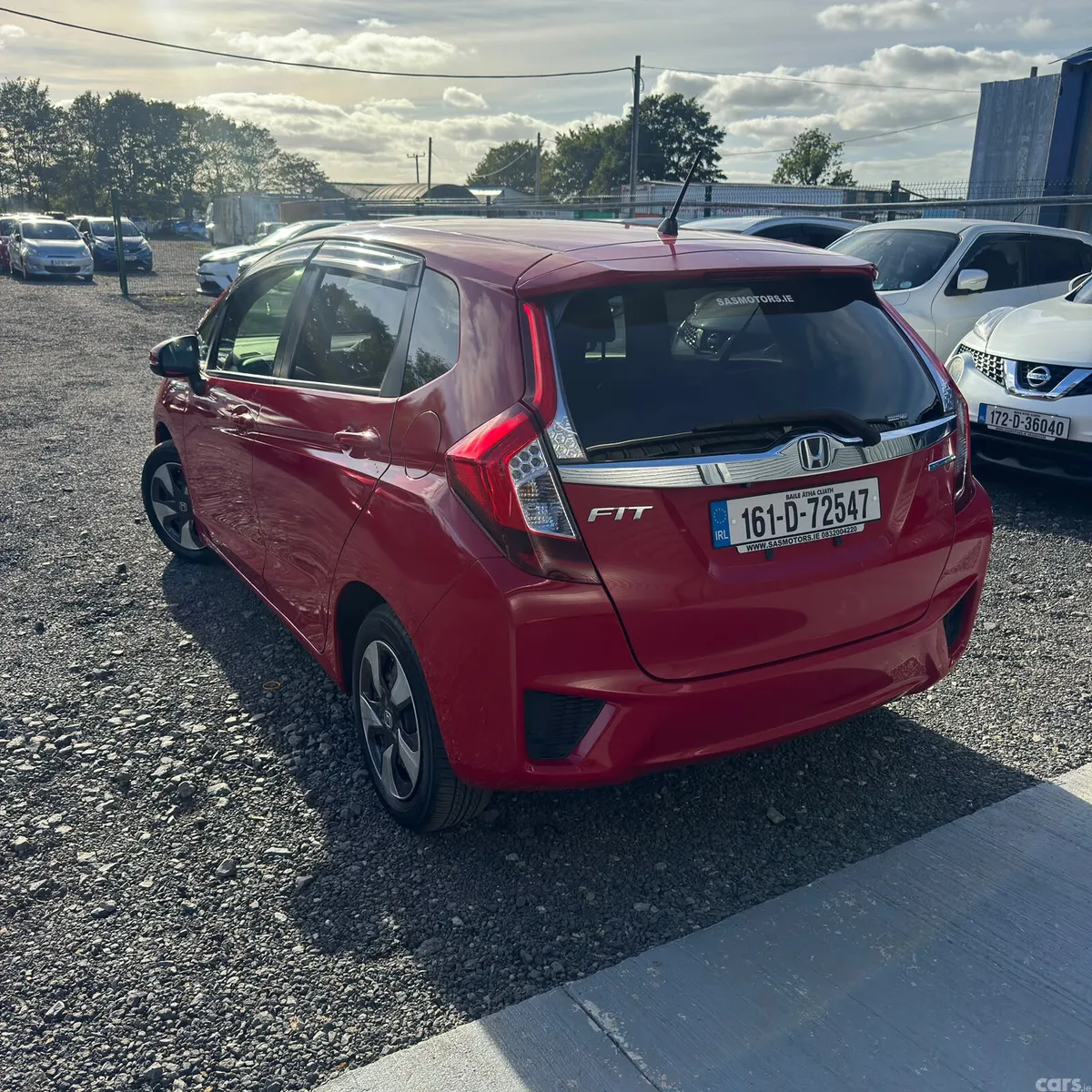 Honda Fit Hatchback, Petrol Hybrid, 2016, Red