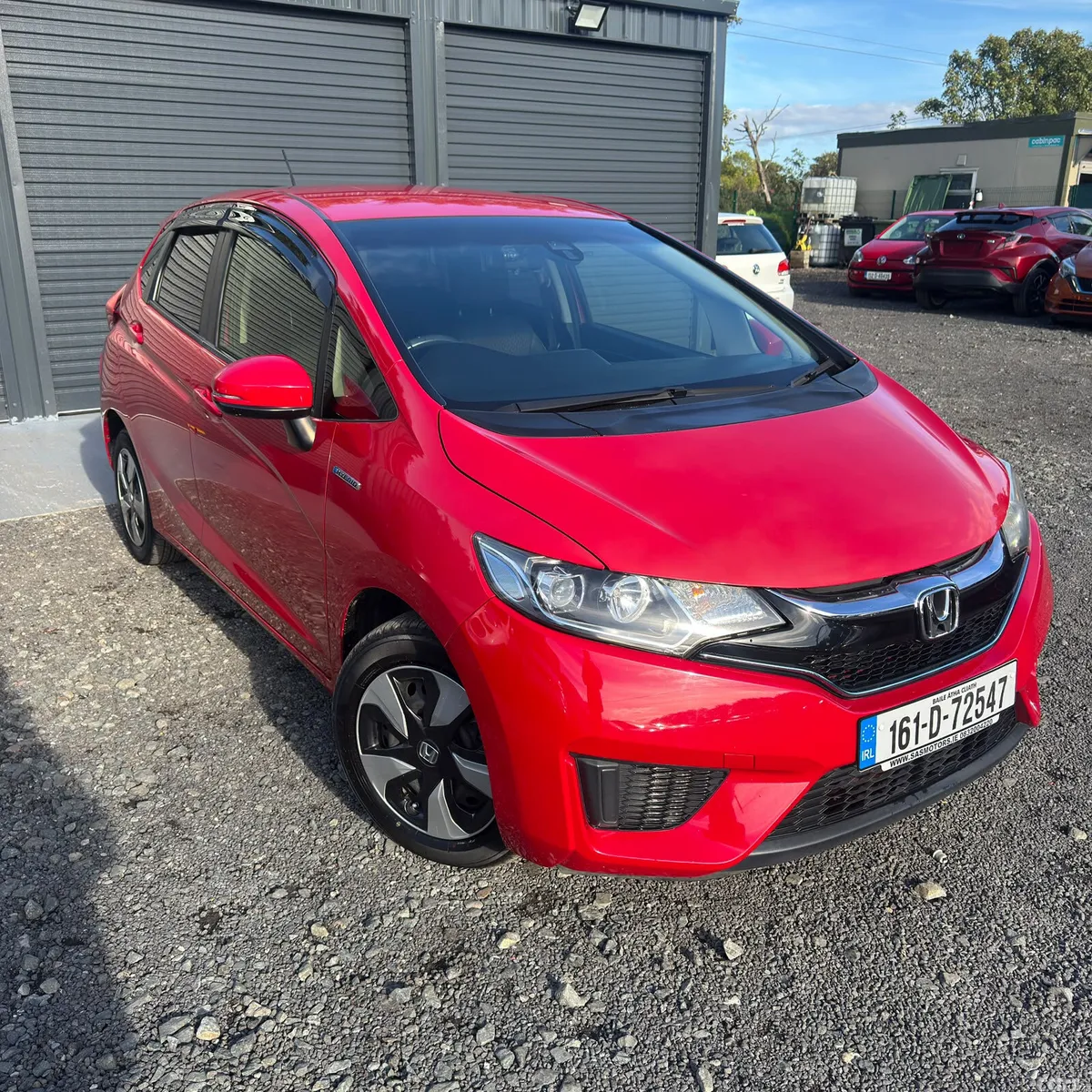 Honda Fit Hatchback, Petrol Hybrid, 2016, Red