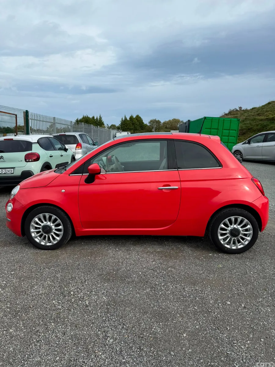Fiat 500 Hatchback, Petrol, 2016, Red
