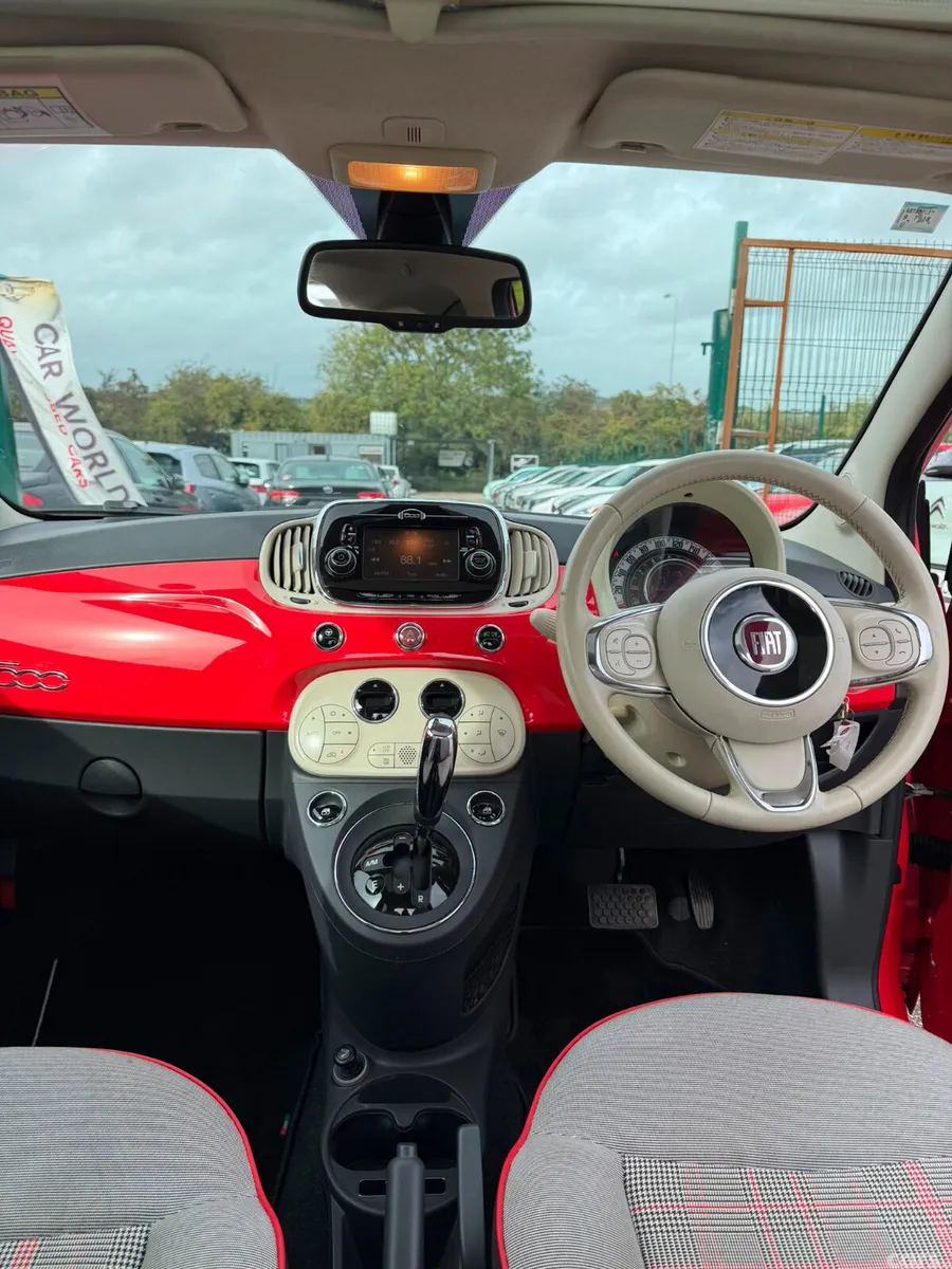Fiat 500 Hatchback, Petrol, 2016, Red