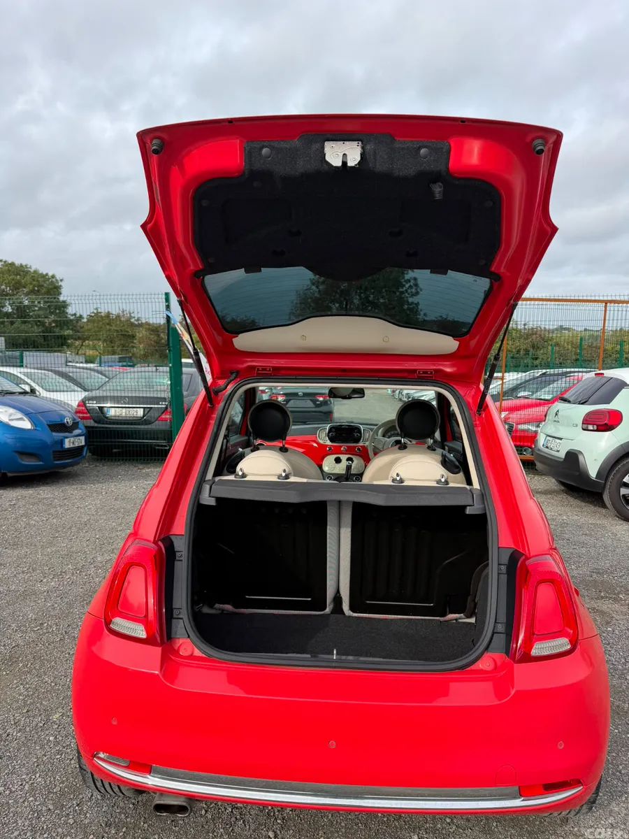 Fiat 500 Hatchback, Petrol, 2016, Red