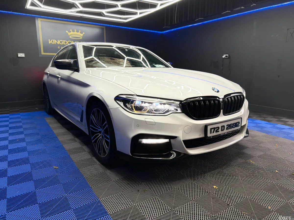 BMW 5-Series Saloon, Petrol Plug-in Hybrid, 2017, White