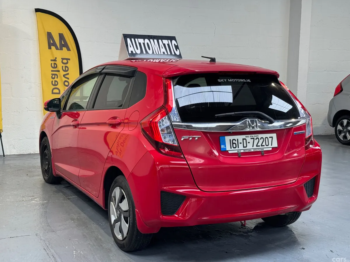 Honda Fit Hatchback, Petrol Hybrid, 2016, Red
