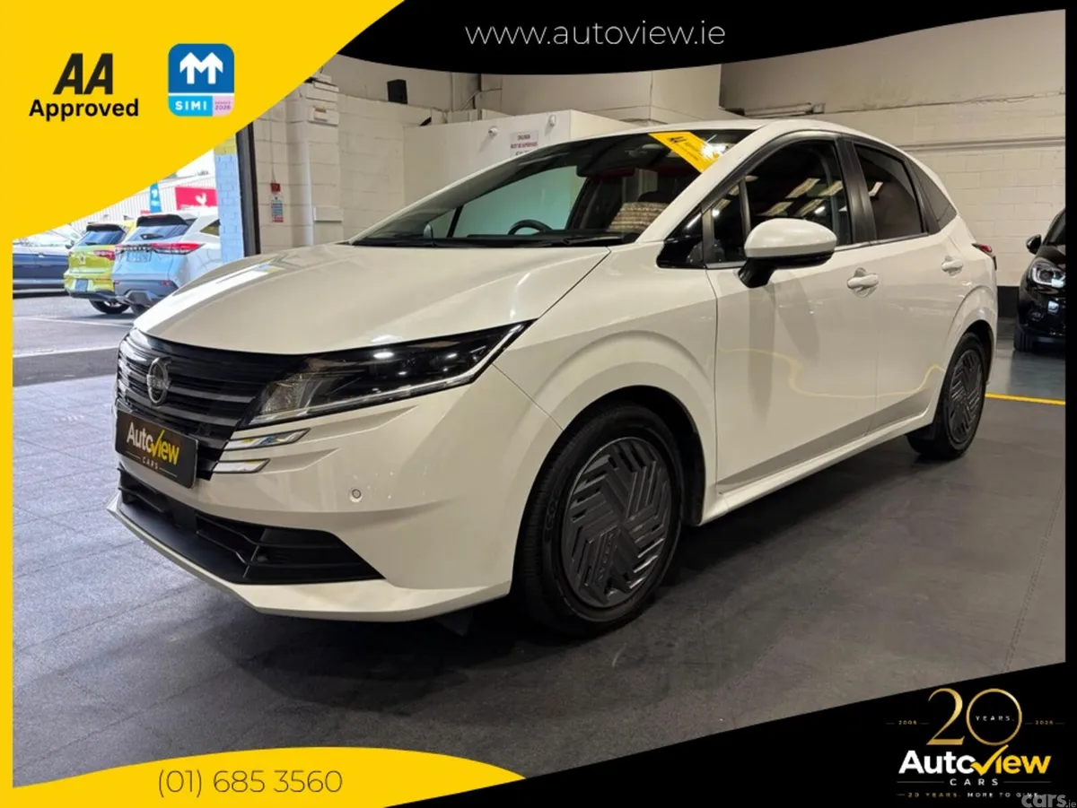 Nissan Note Hatchback, Petrol Hybrid, 2024, White