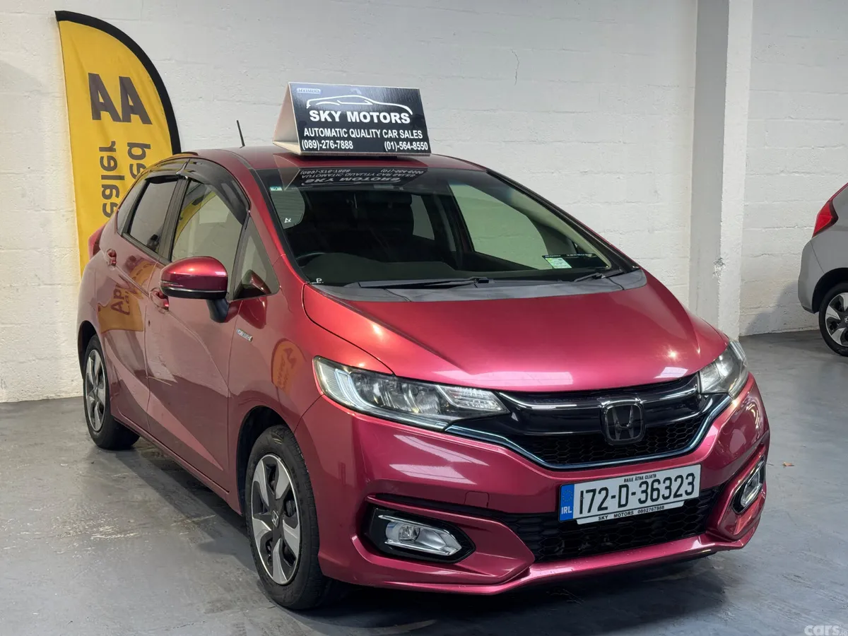 Honda Fit Hatchback, Petrol Hybrid, 2017, Red