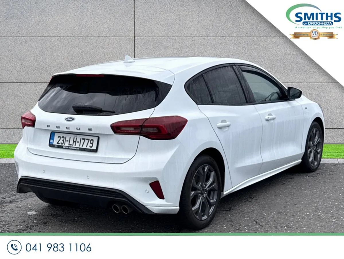 Ford Focus Hatchback, Petrol Hybrid, 2023, White