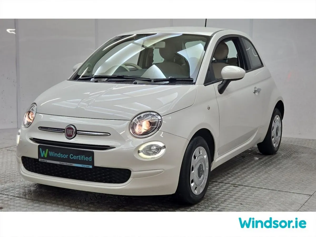 Fiat 500 Hatchback, Petrol, 2018, White