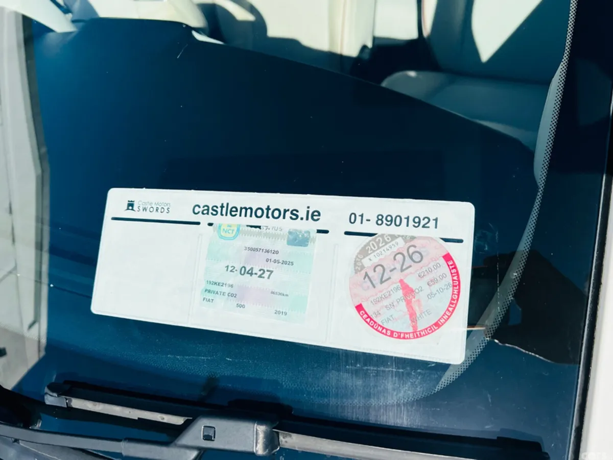 Fiat 500 Hatchback, Petrol, 2019, White