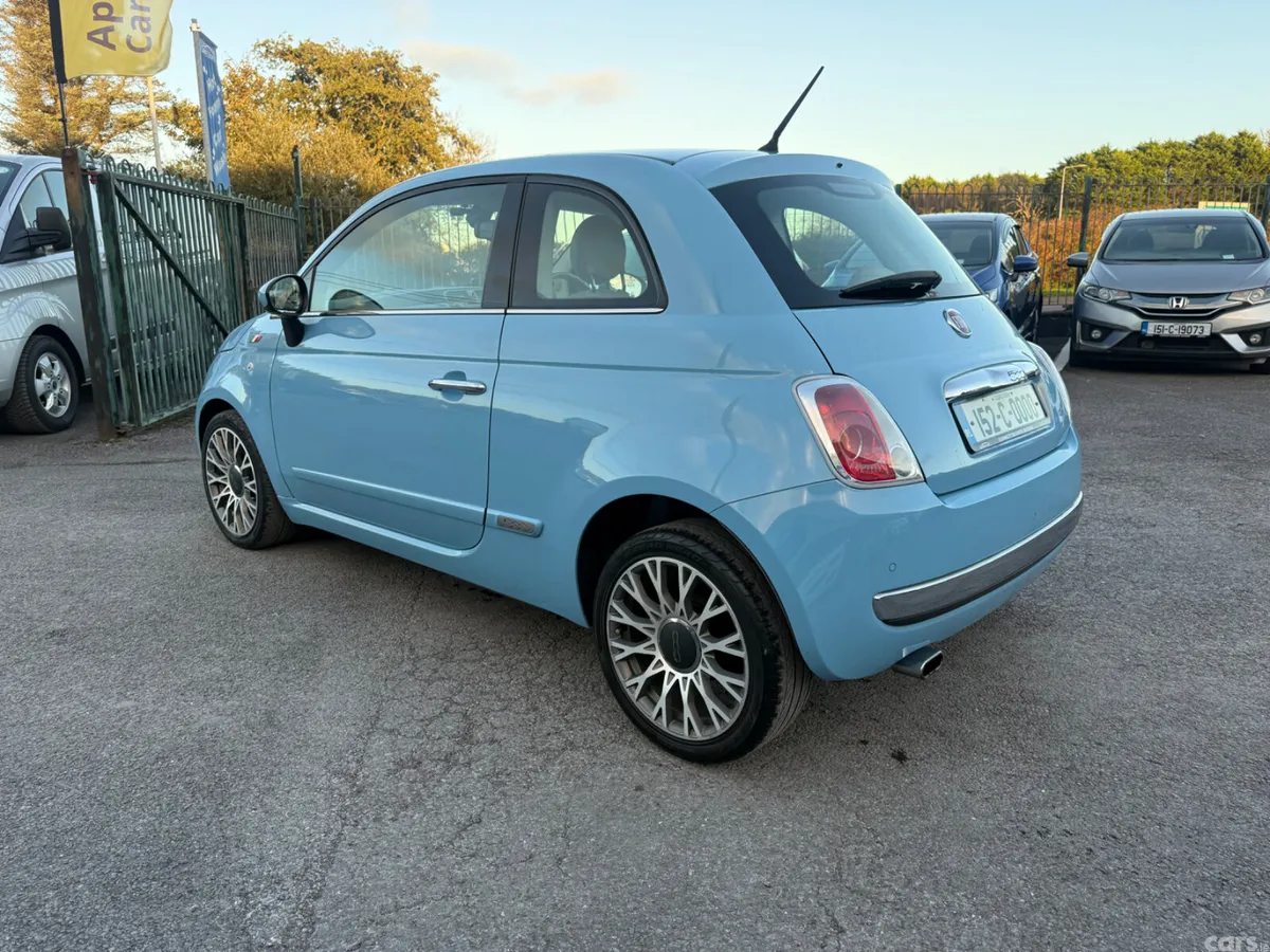 Fiat 500 Hatchback, Petrol, 2015, Blue
