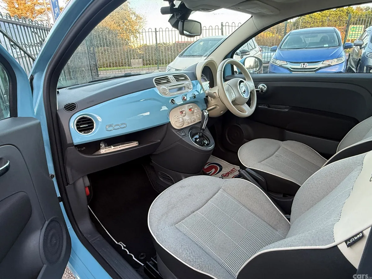 Fiat 500 Hatchback, Petrol, 2015, Blue