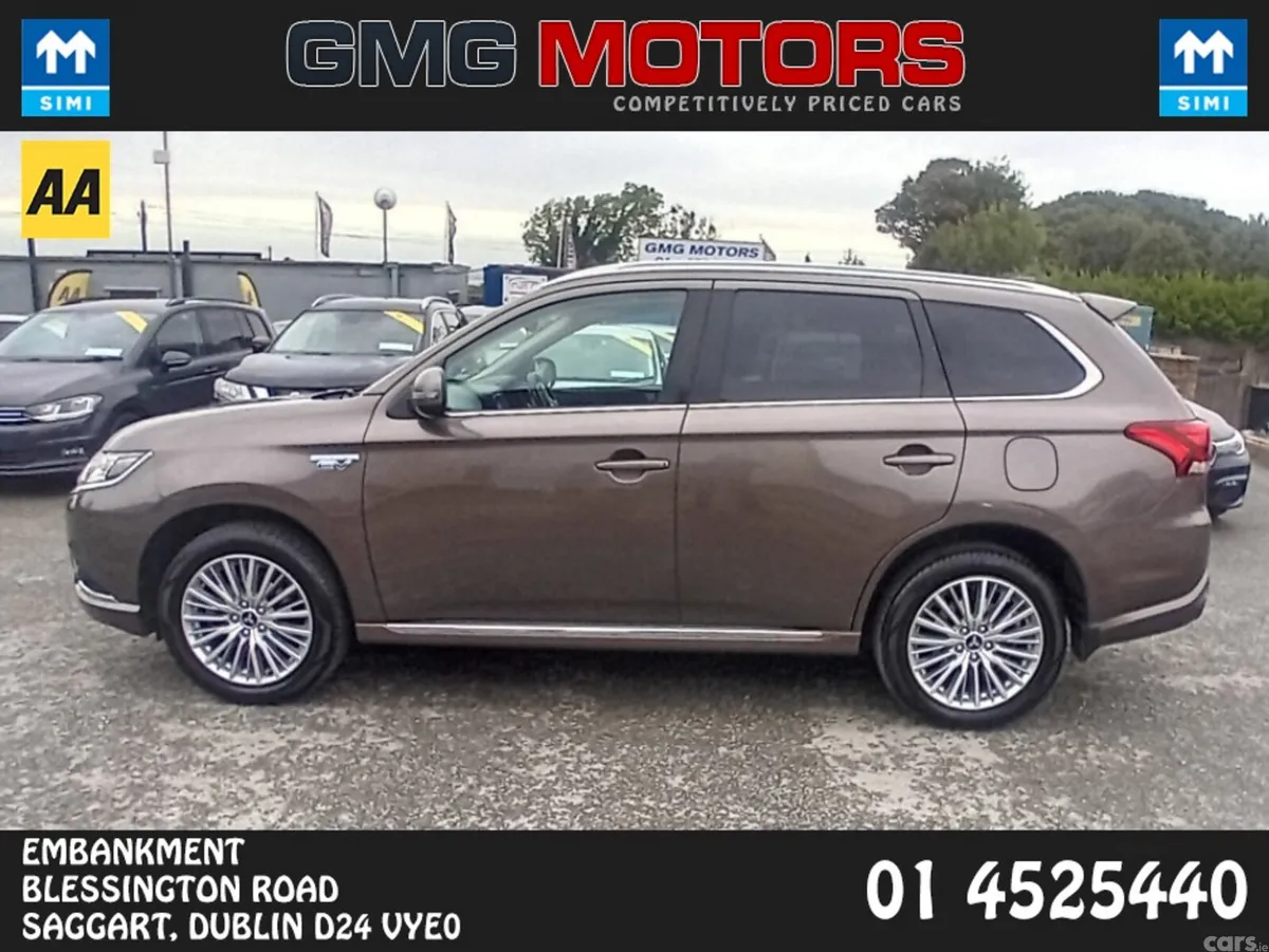 Mitsubishi Outlander Estate, Petrol Plug-in Hybrid, 2019, Brown