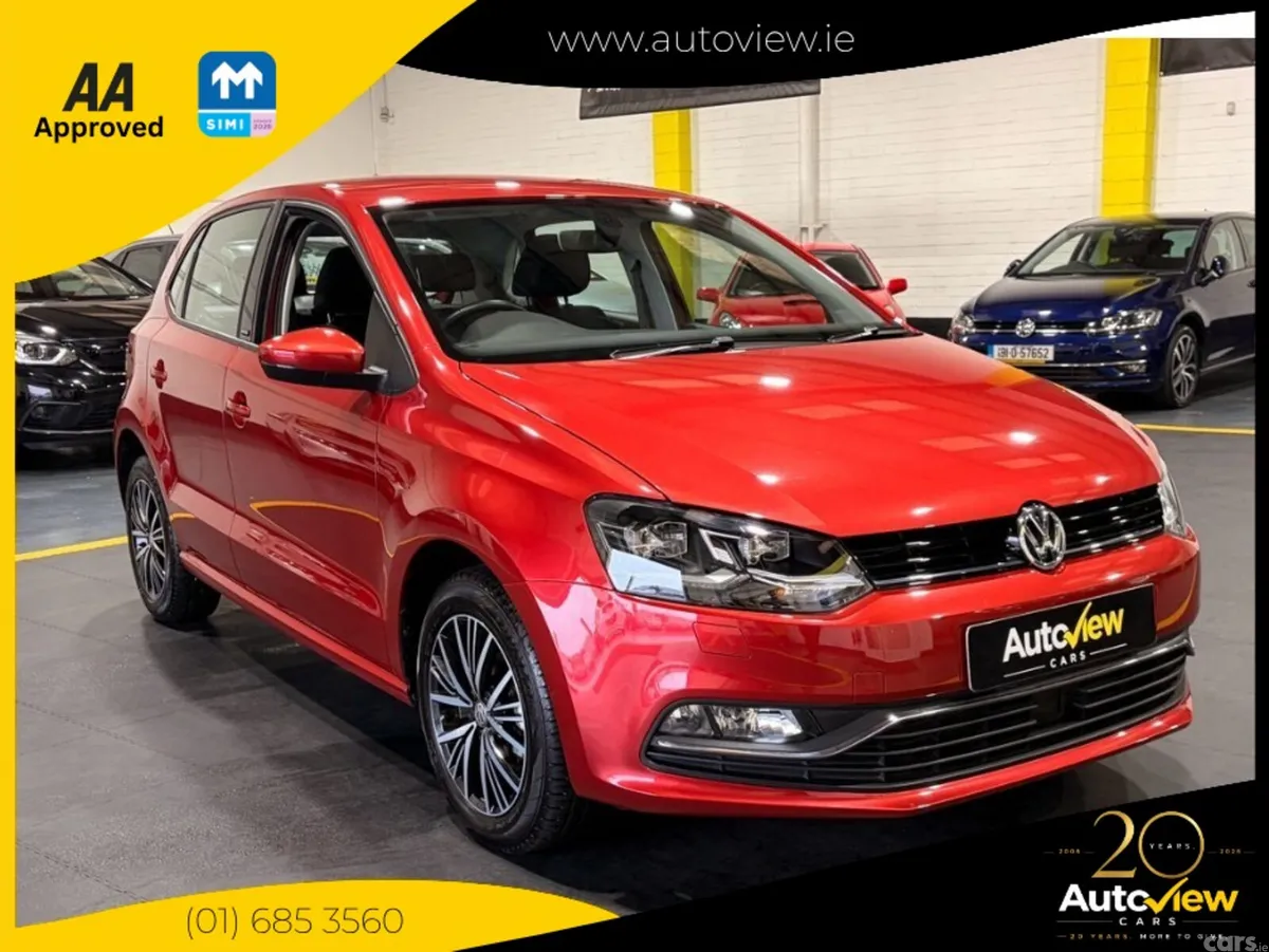 Volkswagen Polo Hatchback, Petrol, 2016, Red