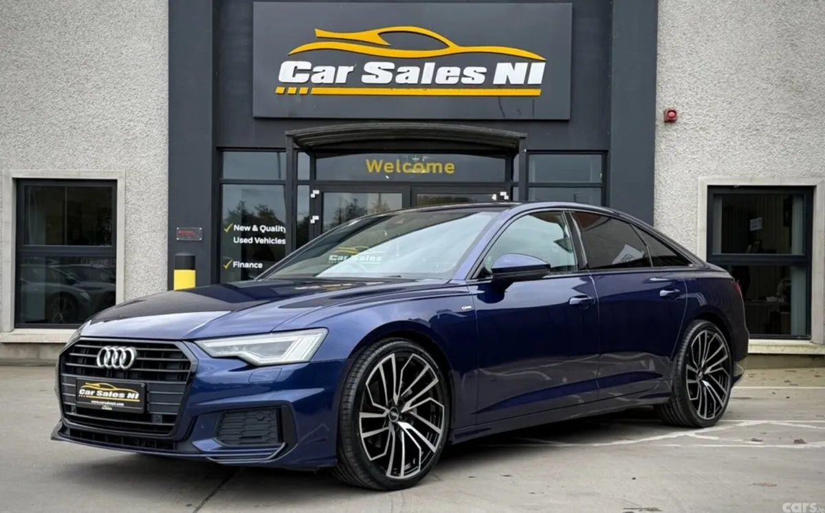 Audi A6 Saloon, Diesel Hybrid, 2021, Blue