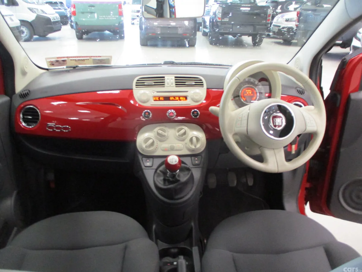 Fiat 500 Hatchback, Petrol, 2014, Red