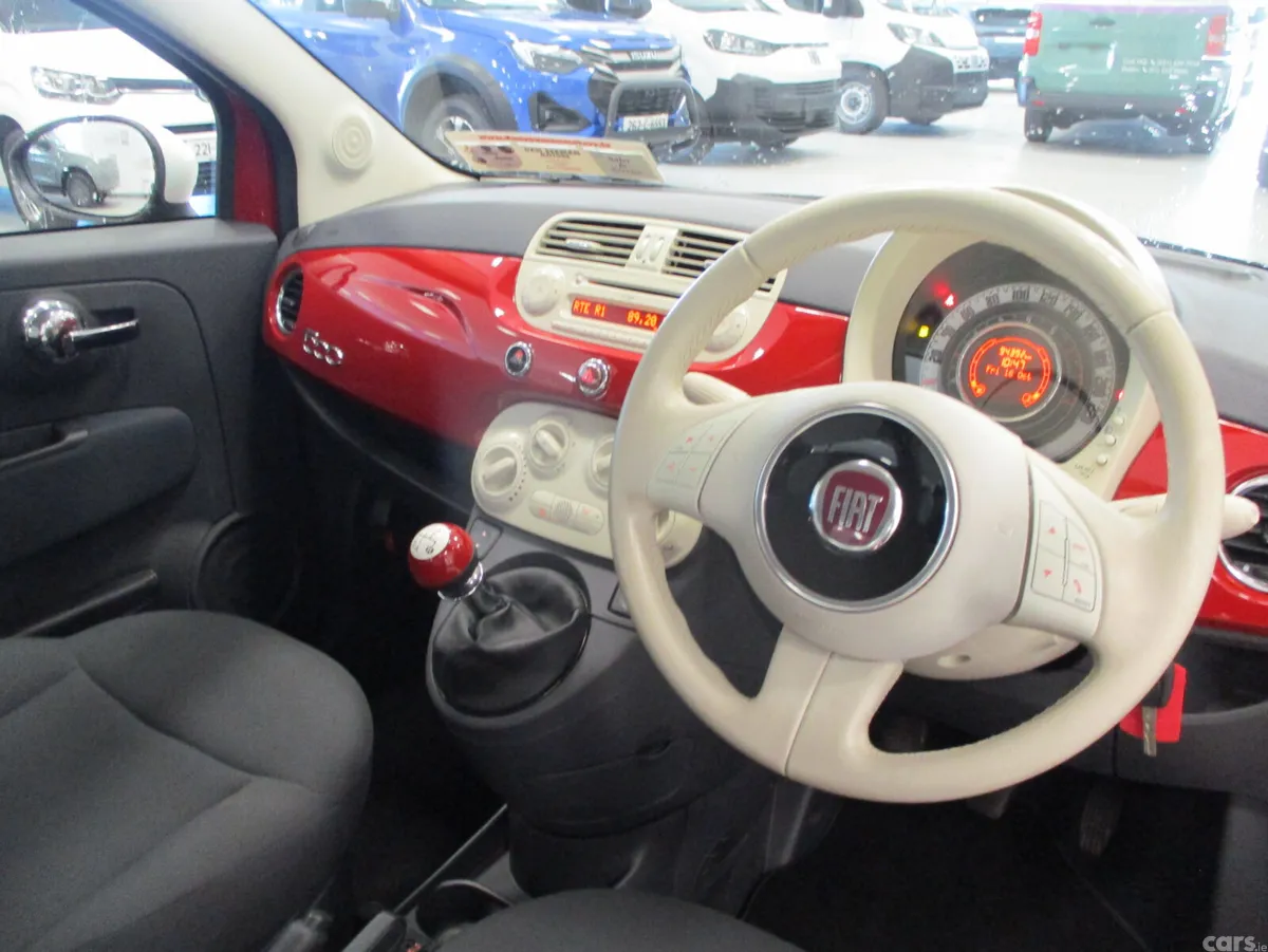 Fiat 500 Hatchback, Petrol, 2014, Red