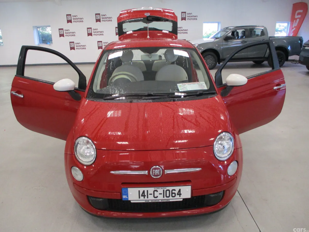 Fiat 500 Hatchback, Petrol, 2014, Red