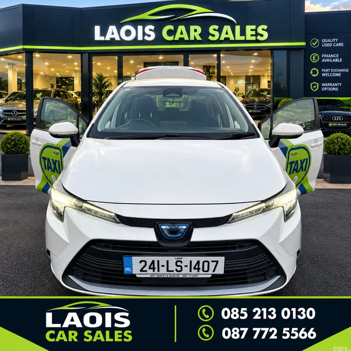 Toyota Corolla Saloon, Petrol Hybrid, 2024, White