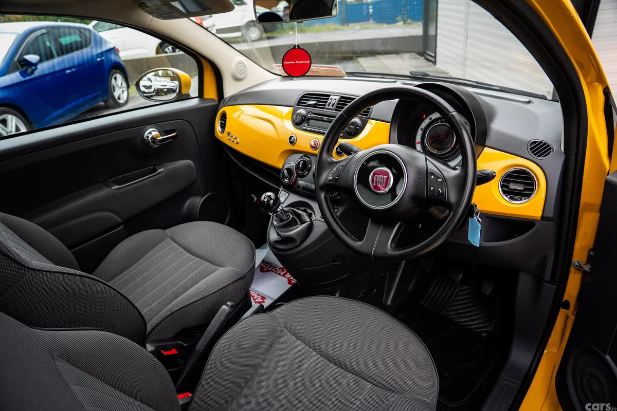 Fiat 500 Hatchback, Petrol, 2013, Yellow