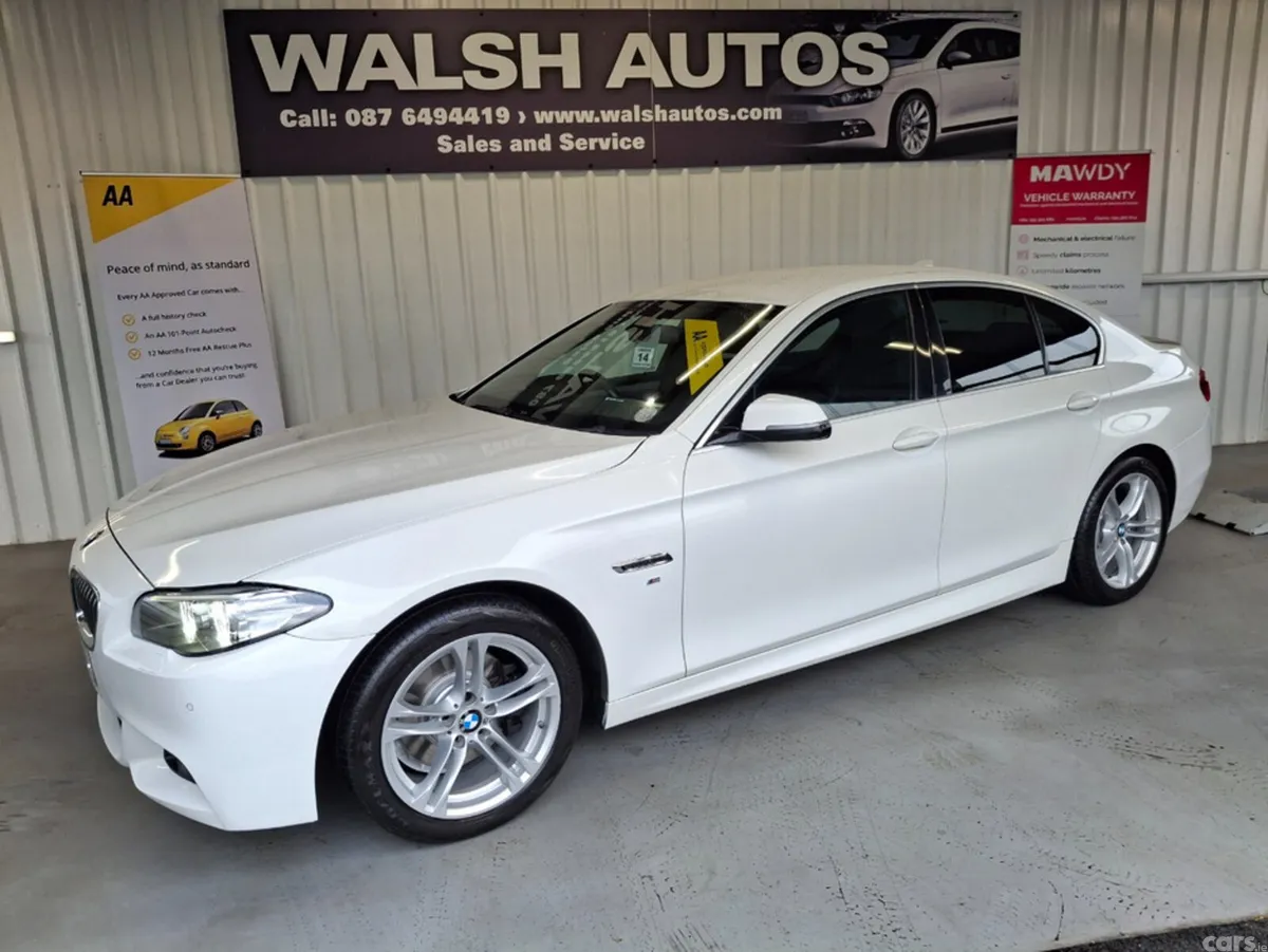BMW 5-Series Saloon, Diesel, 2016, White