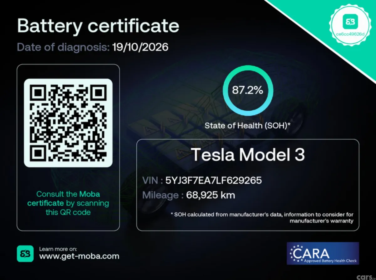 Tesla Model 3 Saloon, Electric, 2020, Blue
