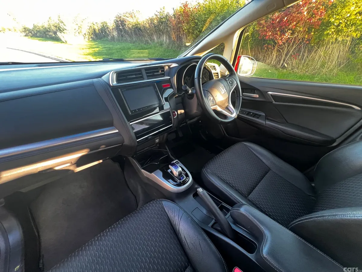 Honda Fit Hatchback, Petrol Hybrid, 2015, Red
