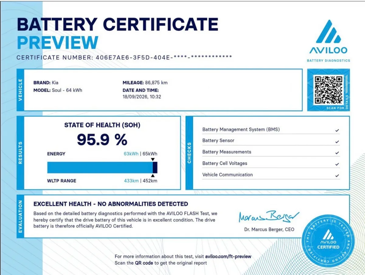 Kia Soul Hatchback, Electric, 2021, Blue