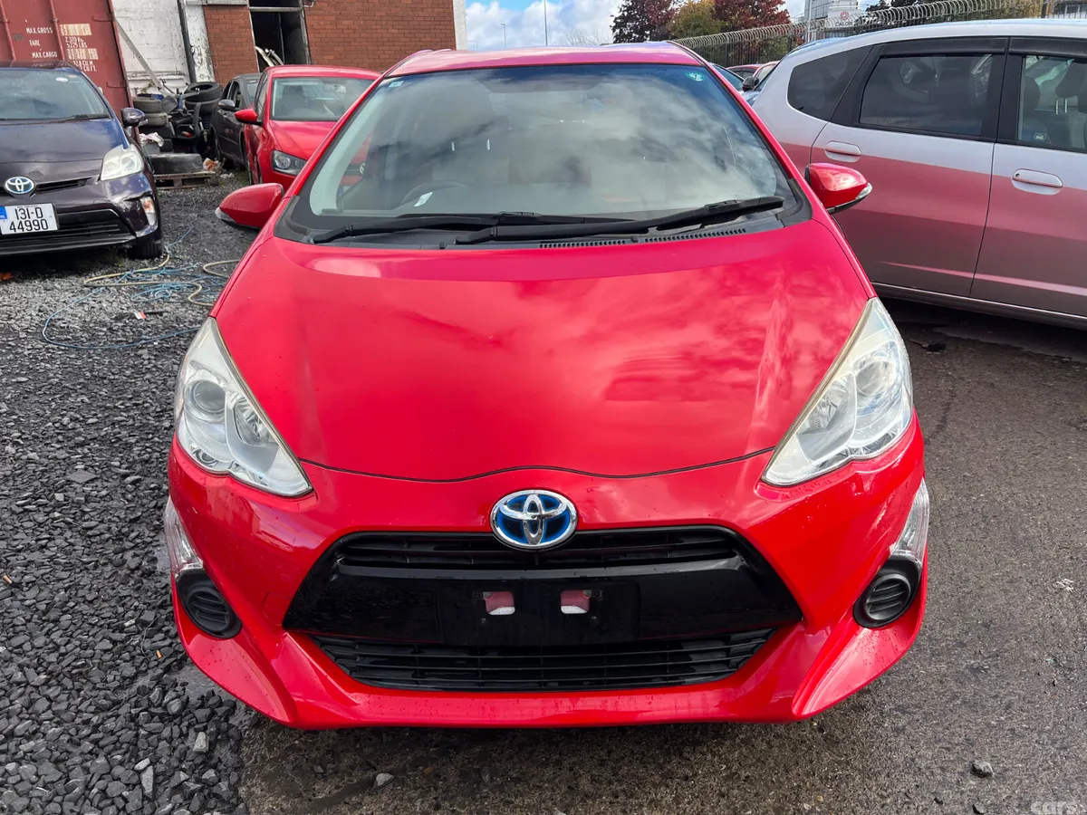 Toyota Aqua Hatchback, Petrol Hybrid, 2015, Red