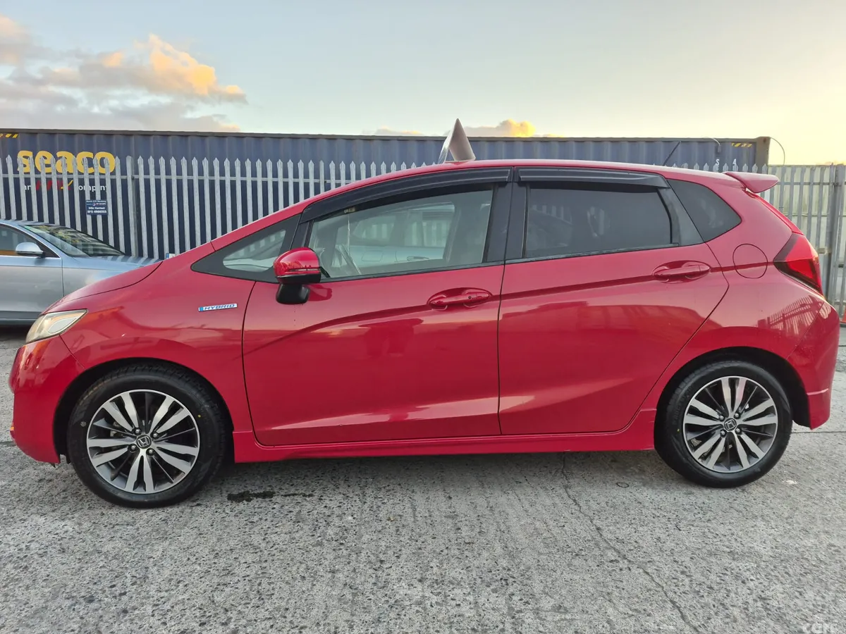 Honda Fit Hatchback, Petrol Hybrid, 2016, Red