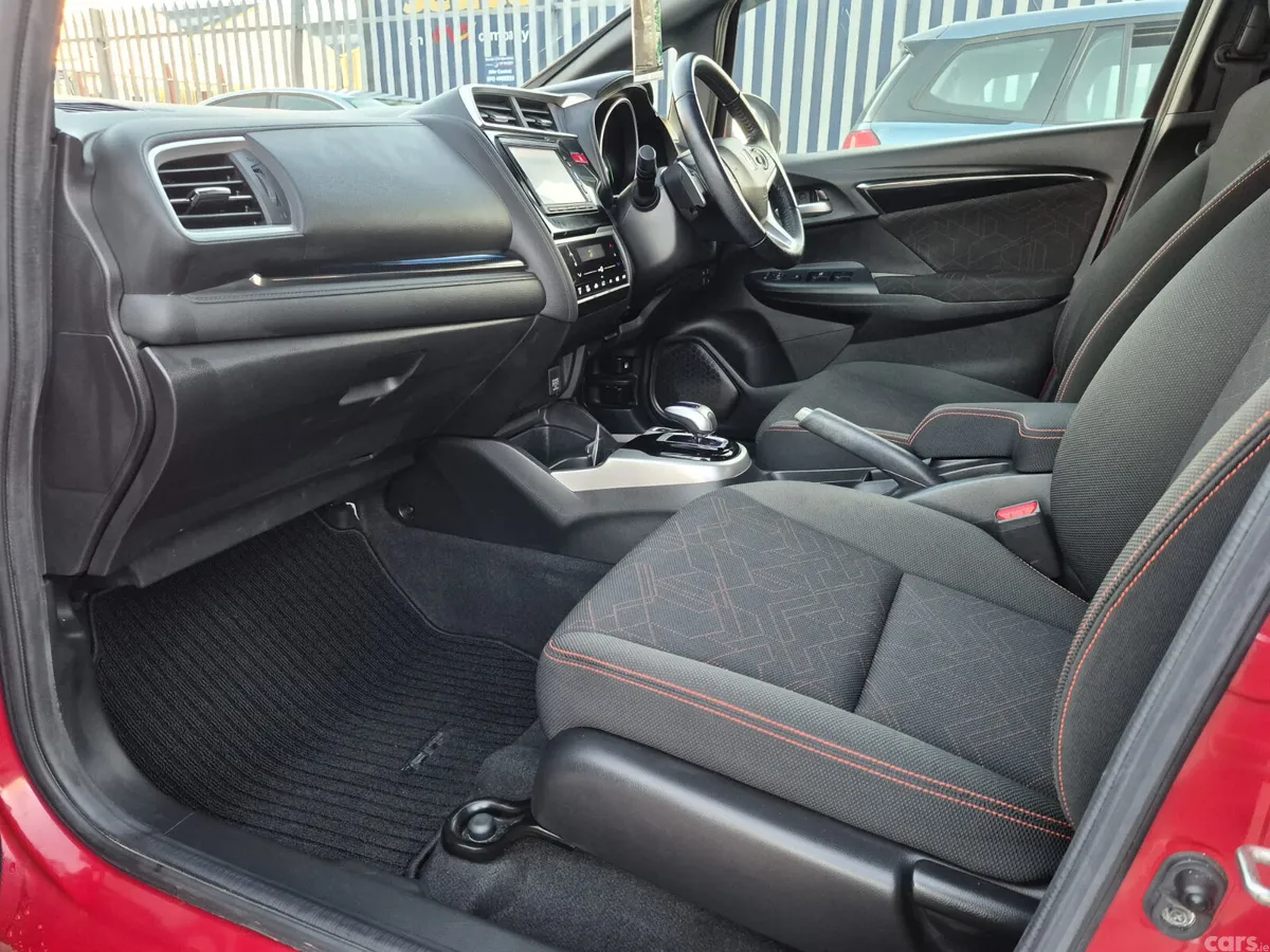 Honda Fit Hatchback, Petrol Hybrid, 2016, Red