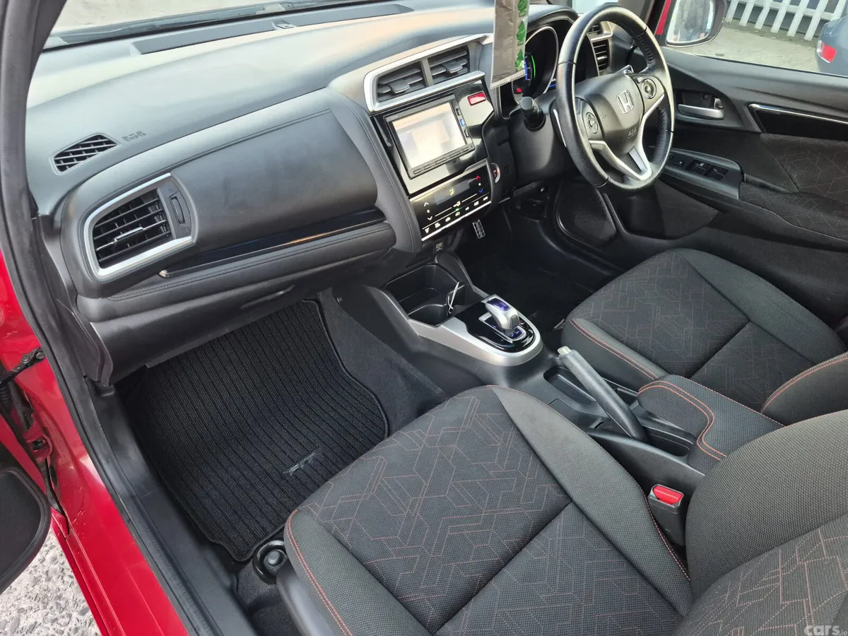 Honda Fit Hatchback, Petrol Hybrid, 2016, Red