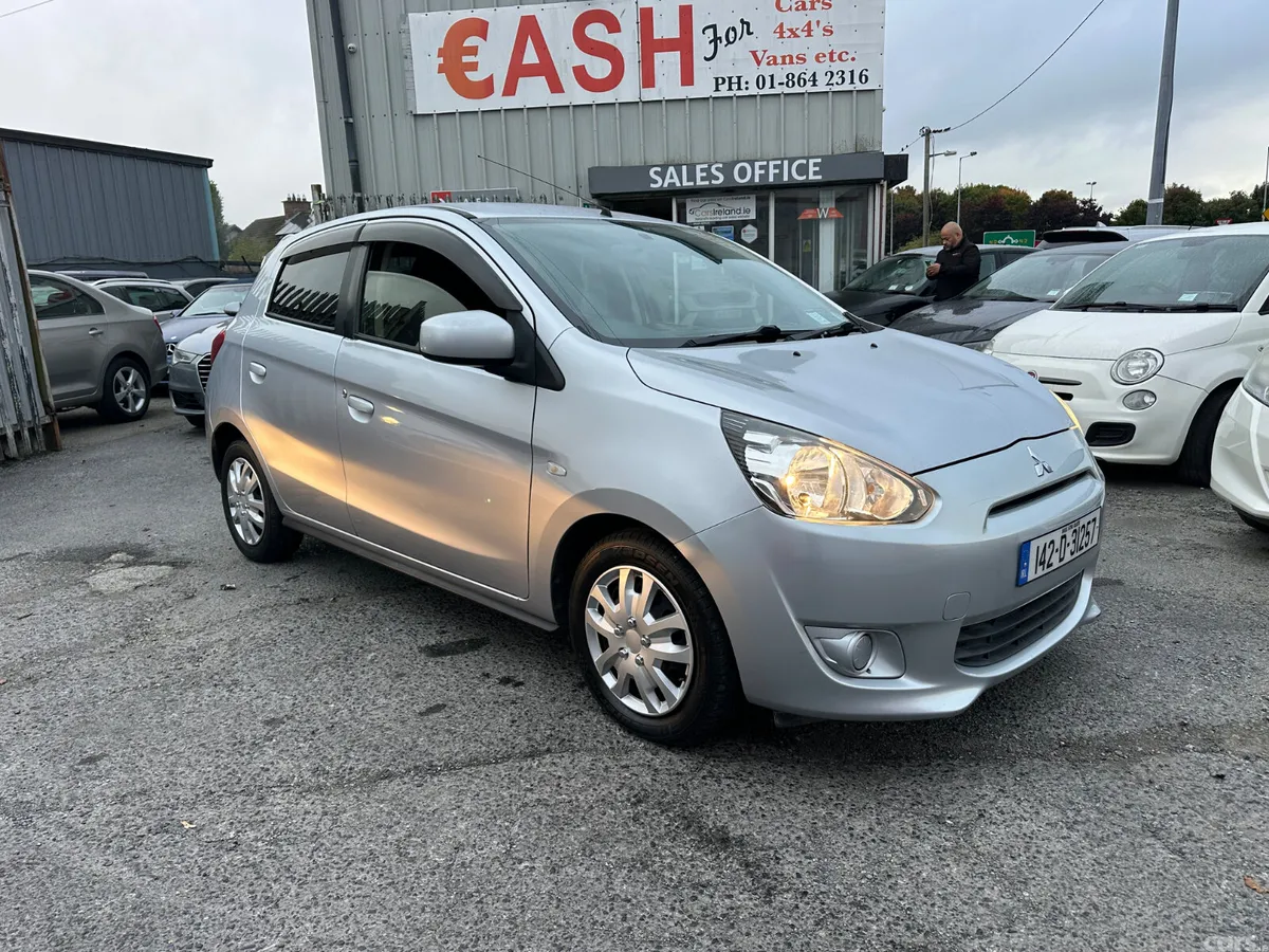 Mitsubishi Mirage Hatchback, Petrol, 2014, Silver