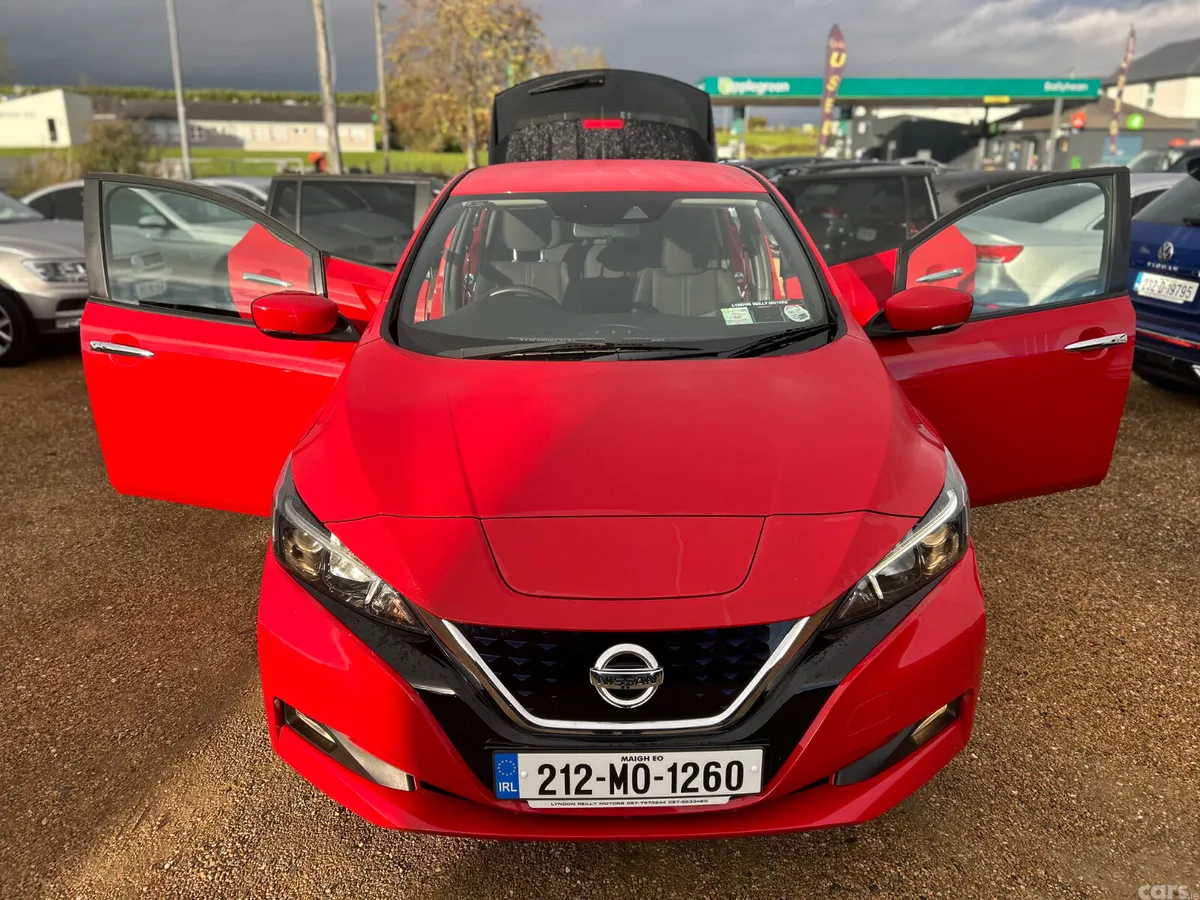 Nissan Leaf Hatchback, Electric, 2021, Red