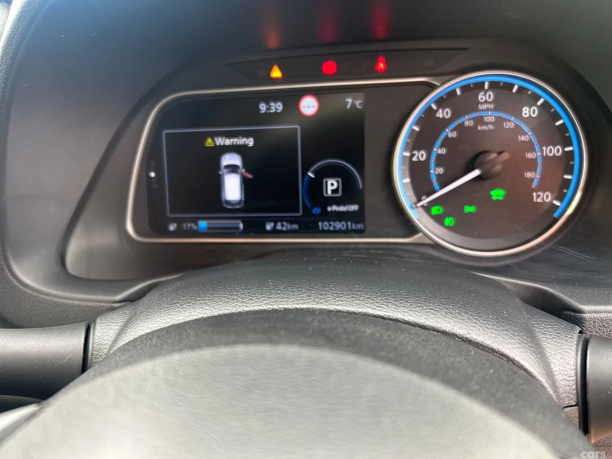 Nissan Leaf Hatchback, Electric, 2021, Red