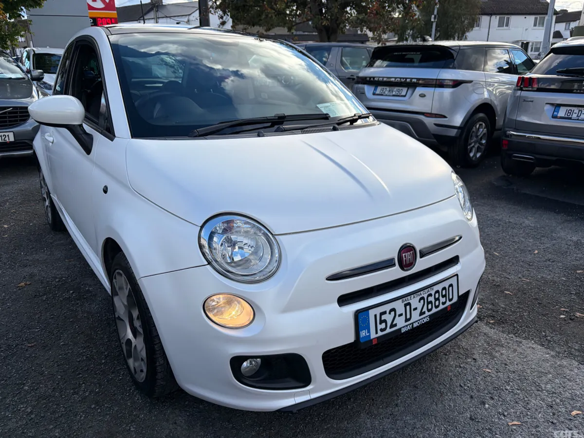 Fiat 500 Hatchback, Petrol, 2015, White