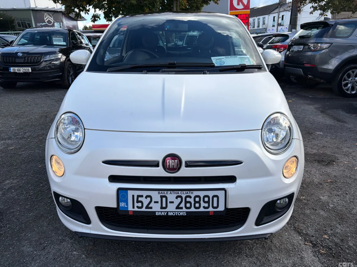Fiat 500 Hatchback, Petrol, 2015, White