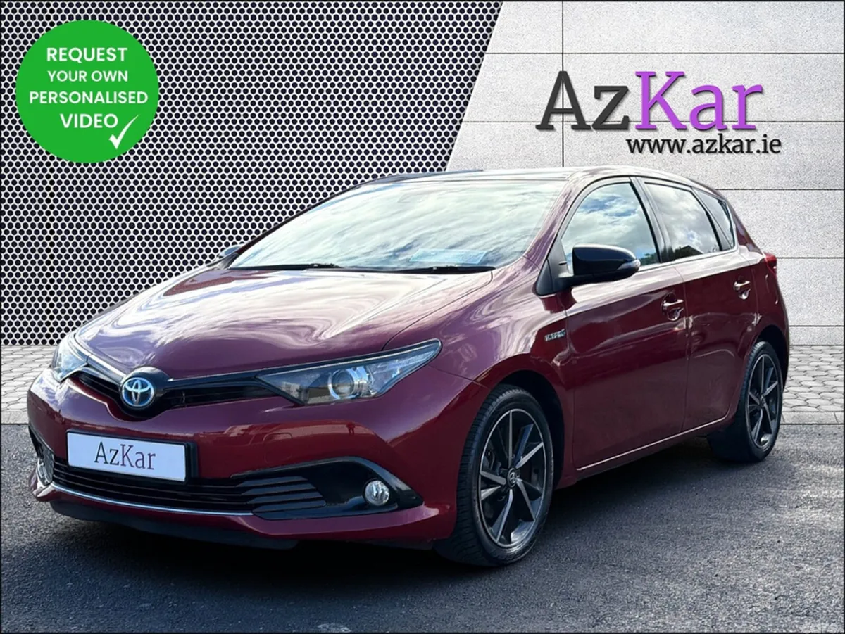 Toyota Auris Hatchback, Petrol Hybrid, 2018, Red
