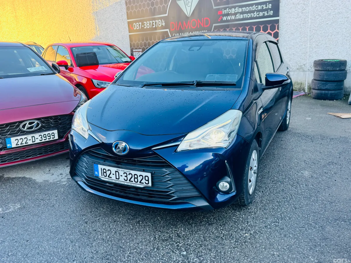 Toyota Vitz Hatchback, Petrol Hybrid, 2018, Blue
