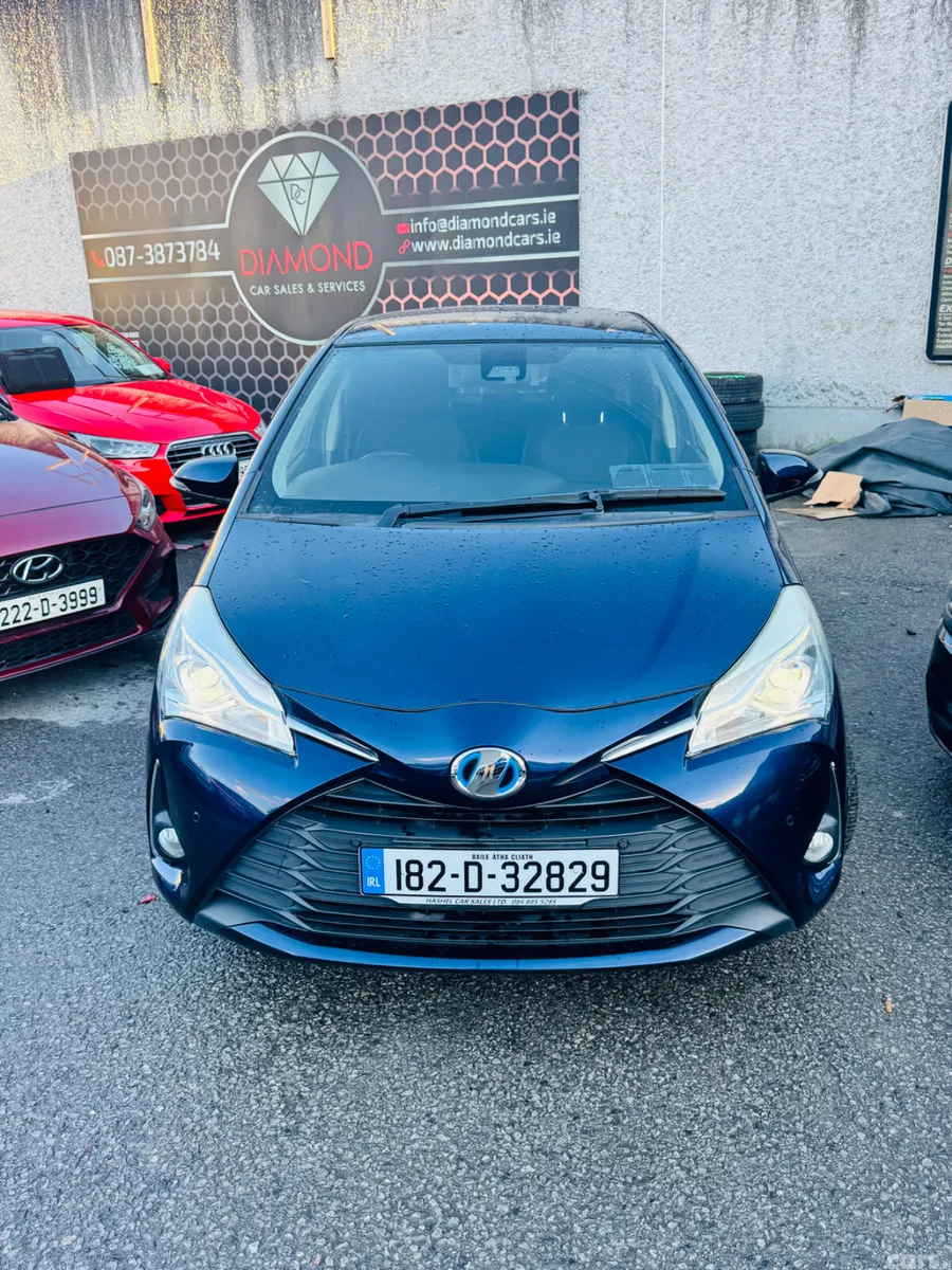 Toyota Vitz Hatchback, Petrol Hybrid, 2018, Blue